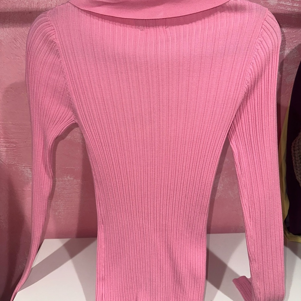ASOS Pink Ribbed Sweater - Picture 4 of 4